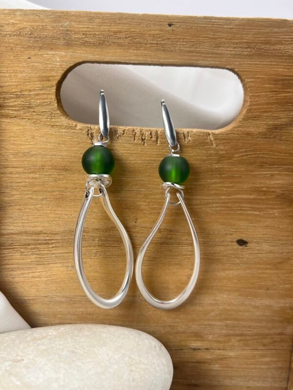 Κρεμαστό Σκουλαρίκι Hook Green