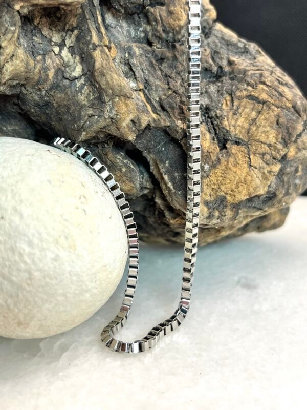 Αλυσίδα Κολιέ Chain Silver Square