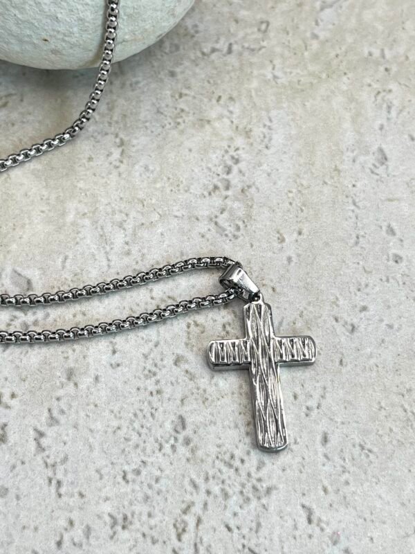 Αλυσίδα Κολιέ Cross Silver I