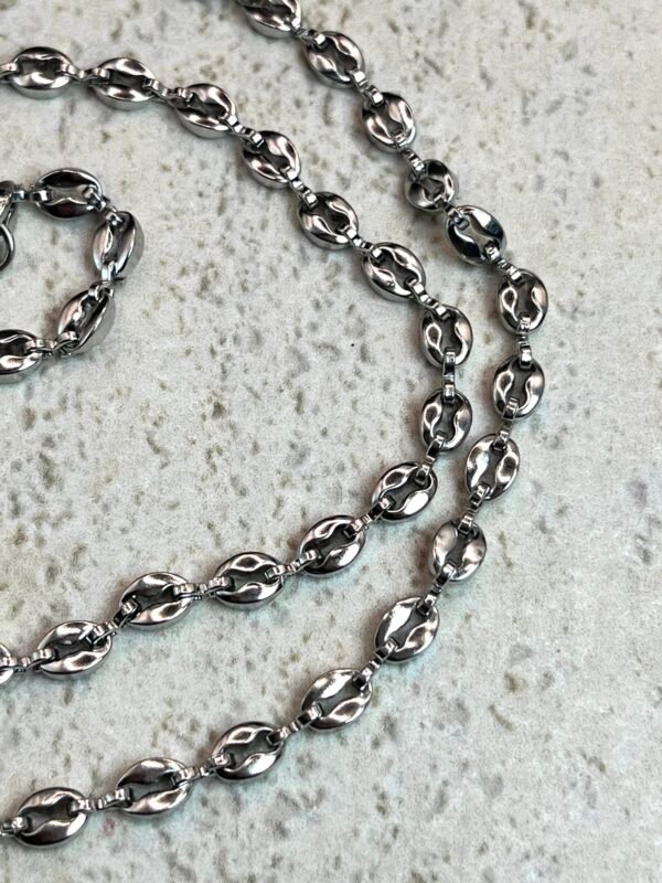 Αλυσίδα Κολιέ Chain Silver Coffee Beans