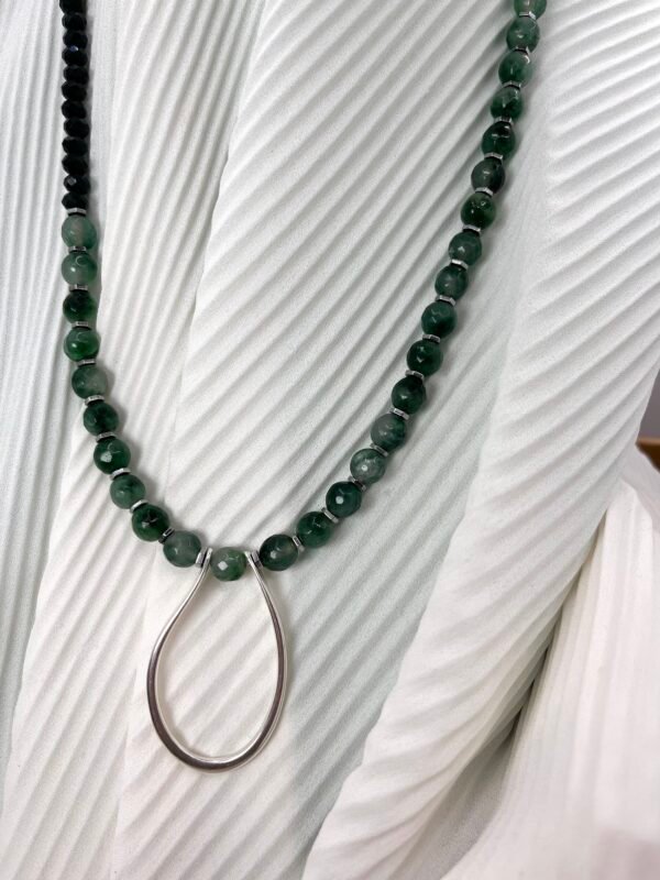 Κολιέ Achates Vintage Green