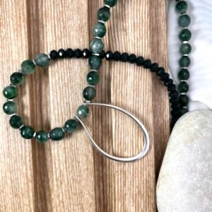 Κολιέ Achates Vintage Green