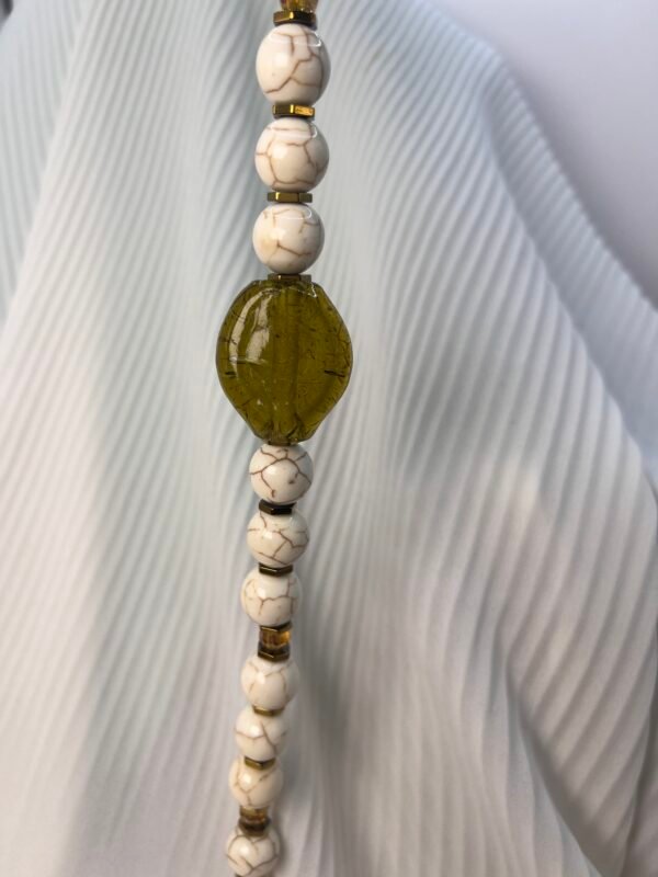 Κολιέ Howlite Olive II