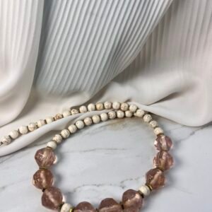 Κολιέ Howlite Pink
