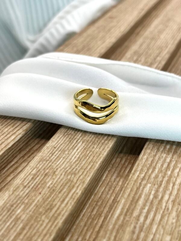 Ατσάλινο Δαχτυλίδι Wavy