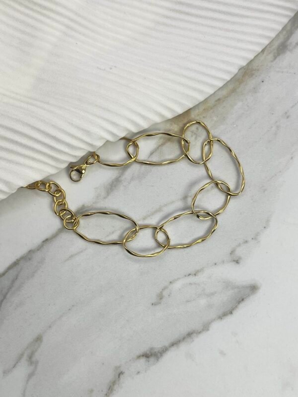 Ατσάλινο Βραχιόλι Hammered Rings