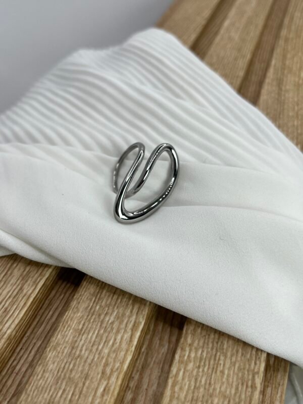 Ατσάλινο Δαχτυλίσι One Line Silver