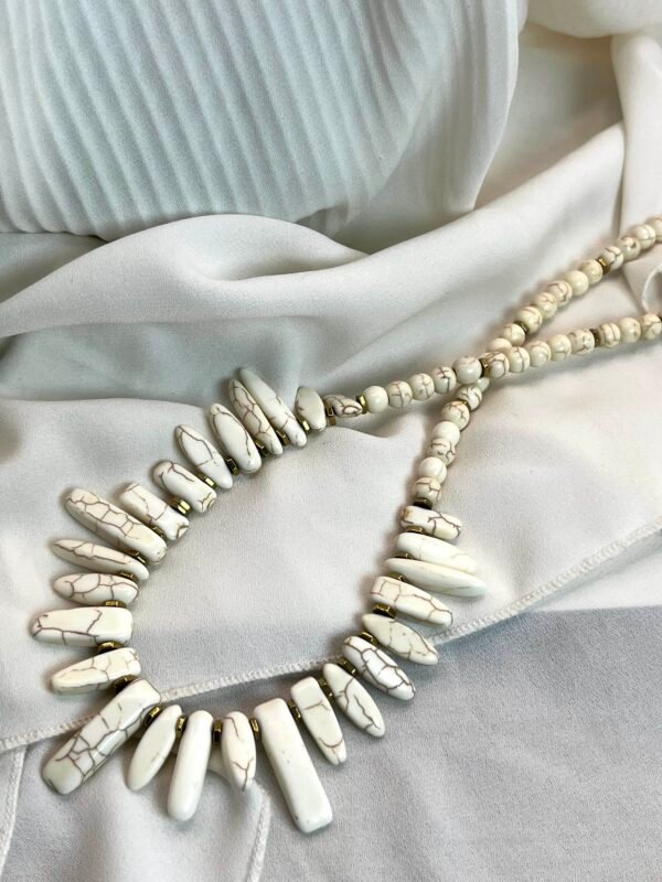 Κολιέ White Chaolite