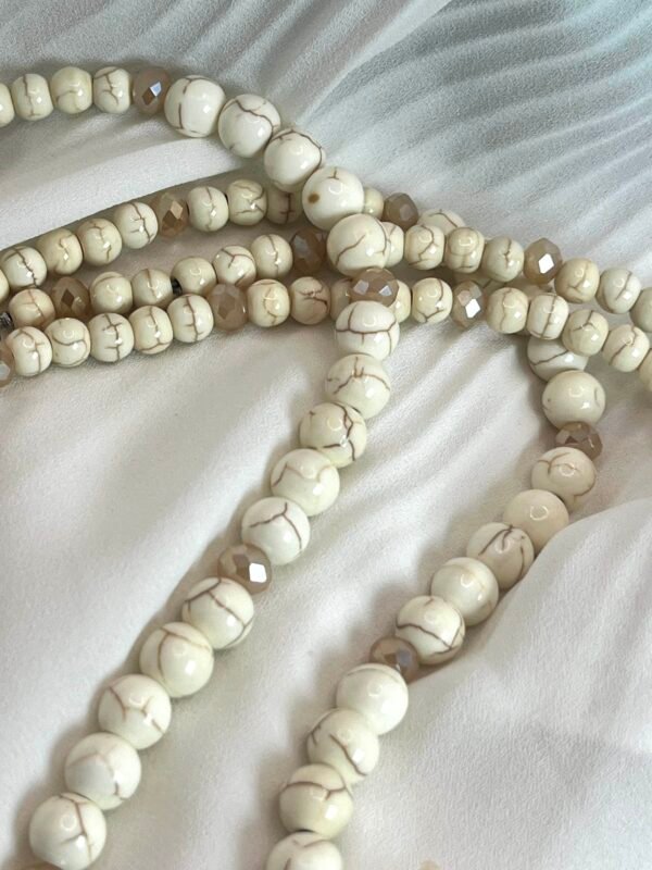 Διπλό Κολιέ Howlite Shell I