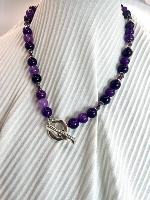 Κοντό Κολιέ Achates Violet
