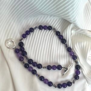 Κοντό Κολιέ Achates Violet