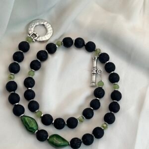 Κοντό Κολιέ Lava Green