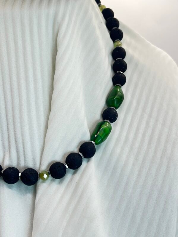 Κοντό Κολιέ Lava Green